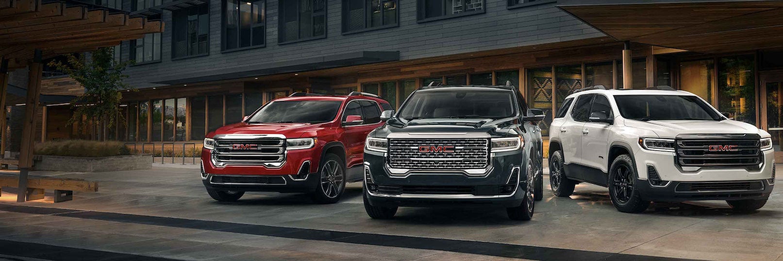 GMC SUVs in a row